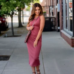 Ribbed Tank Midi Dress -Women's Clothing Store BB 4390 85c94823 2cd7 443c b5c1 1d38be3e48a8 236512