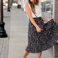 Cheetah Pleated Skirt