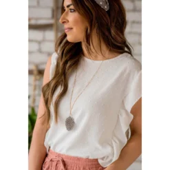 Micro Dot Flutter Down Blouse -Women's Clothing Store BB 4445 ec8d3cb2 25fb 4cfb b5bb 96a6d061d693