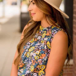 Retro Blooms Bibbed Tank 11 Retro Blooms Bibbed Tank -Women's Clothing Store BB 4505 4ec43880 3268 4ad8 939f 85959e9dc907