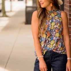 Retro Blooms Bibbed Tank 12 Retro Blooms Bibbed Tank -Women's Clothing Store BB 4519 d61b37e7 0db2 4d06 9344 36a1716f2bb8