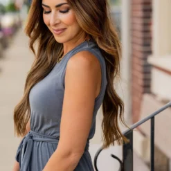 Simple Tie Waist Tank Midi Dress -Women's Clothing Store BB 4519 f502d821 56f9 41bb 8555 d9ef347d66de 957650