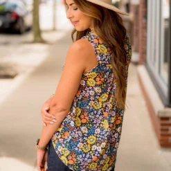 Retro Blooms Bibbed Tank 10 Retro Blooms Bibbed Tank -Women's Clothing Store BB 4521 8327b9bd e97a 4e9a 9e3f d2398b27e389
