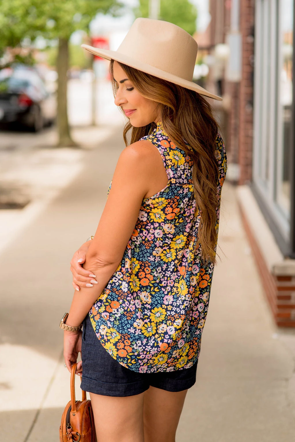 Retro Blooms Bibbed Tank 3 Retro Blooms Bibbed Tank - Image 3