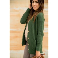Boyfriend Button Cardigan -Women's Clothing Store BB 4522