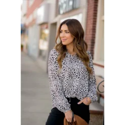 Pop Of Color Leopard Blouse -Women's Clothing Store BB 4522 fb9cf613 9096 450c 8e32 44cf0120516b