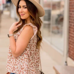 Scattered Blooms Ruche Accented Blouse 21 Scattered Blooms Ruche Accented Blouse -Women's Clothing Store BB 4570 516267