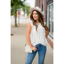 Dressy Bibbed Ruffle Sleeve Blouse -Women's Clothing Store BB 4576 c8d57f32 5d8f 461c 9733 6d5c403db067