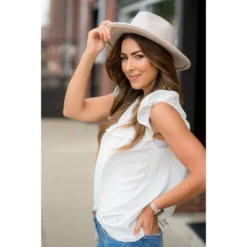 Dressy Bibbed Ruffle Sleeve Blouse -Women's Clothing Store BB 4579 098c10b2 2f23 4126 ba39 72e958be7dfa