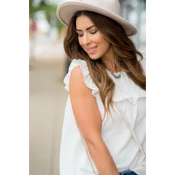 Dressy Bibbed Ruffle Sleeve Blouse -Women's Clothing Store BB 4582 e55236fc ac01 4de3 98ab 1e3105c74095