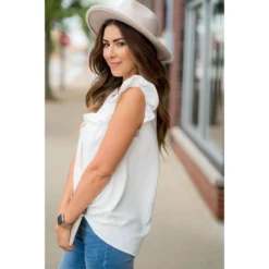 Dressy Bibbed Ruffle Sleeve Blouse -Women's Clothing Store BB 4586 21d749a9 a7cf 4686 bfc2 35cf826639fd