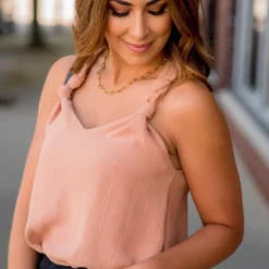 Knot Accented Tank 13 Knot Accented Tank -Women's Clothing Store BB 4604 ff09e2b5 04d2 469b a06a 4d5033d1a994 631831
