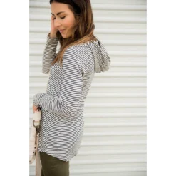 Striped Basic Hoodie 26 Striped Basic Hoodie -Women's Clothing Store BB 4618 90b1556d 2fa9 4bc5 89b0 1866664a6d98