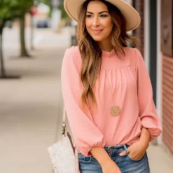 Classy Cinched Neck Blouse -Women's Clothing Store BB 4626 57805d9e e461 4033 93dc 7bfd2121bae8 736229