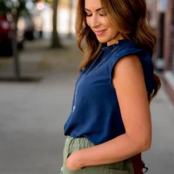 Dressy Ruffle Accented Tank -Women's Clothing Store BB 4629 08cf8ac2 b7a8 4d02 a35a b1fb8686d582 715510