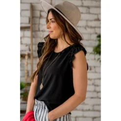 Dressy Ruffle Trim Tank 30 Dressy Ruffle Trim Tank -Women's Clothing Store BB 4630 8935d201 d941 4775 90e8 42179f97fa85