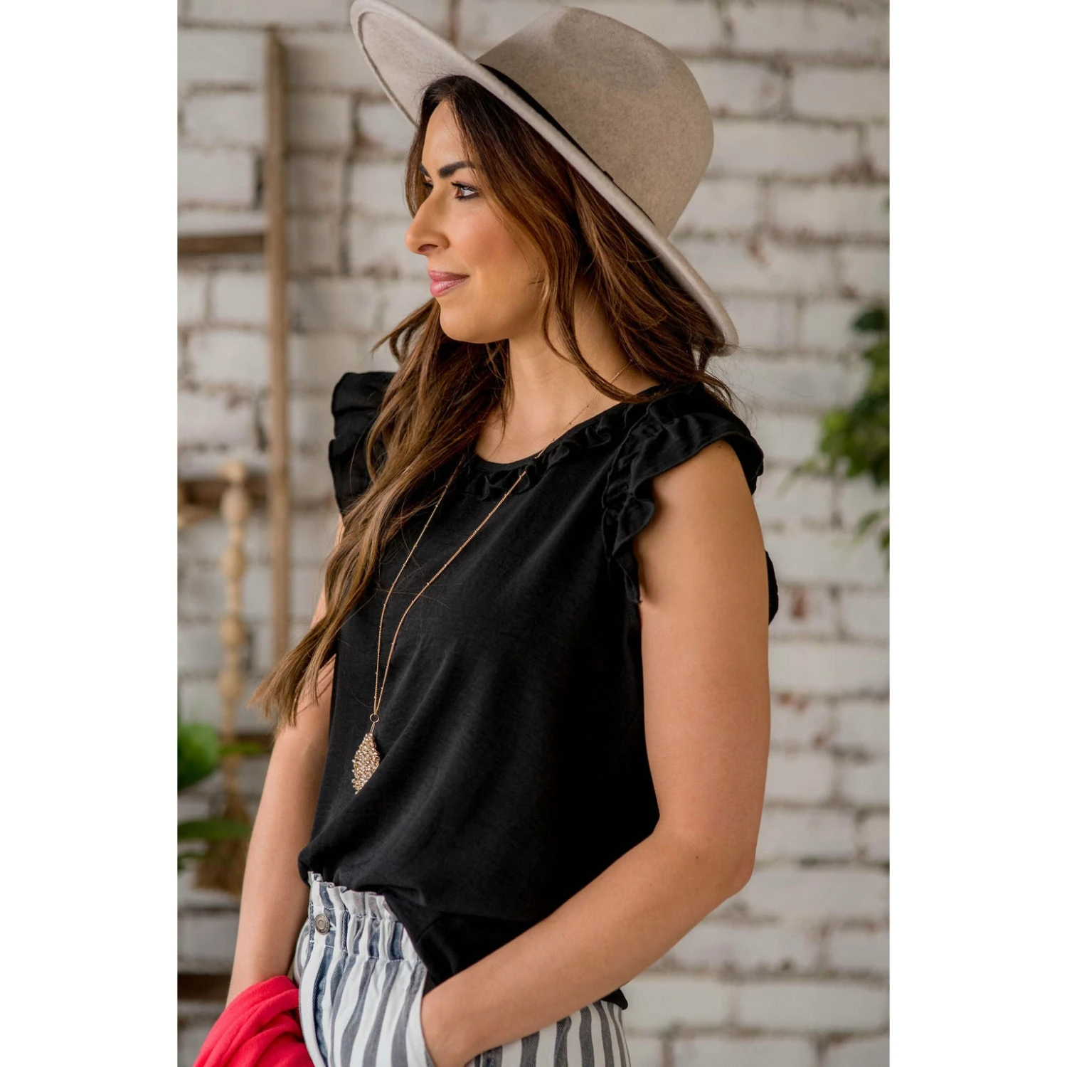 Dressy Ruffle Trim Tank 11 Dressy Ruffle Trim Tank - Image 11