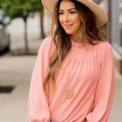 Classy Cinched Neck Blouse -Women's Clothing Store BB 4634 448dd038 af73 4e08 9df6 dabe789198e3 116808