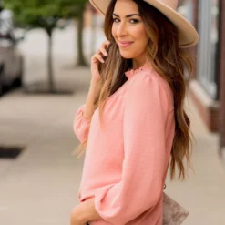 Classy Cinched Neck Blouse -Women's Clothing Store BB 4642 0755e2d4 3f7a 42ea a5bc 39113cc70f74 368497