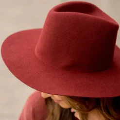 Solid Flat Brim Hat -Women's Clothing Store BB 4686 572392