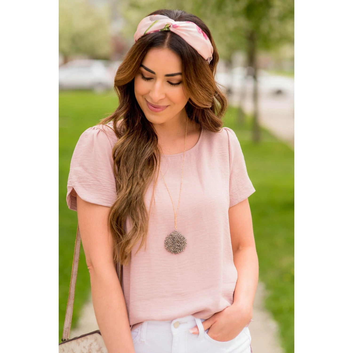 Capped Two Scallop Sleeve Tee 10 Capped Two Scallop Sleeve Tee - Image 10