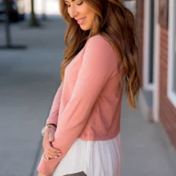 Ruffle Bottom Long Sleeve Tee -Women's Clothing Store BB 4720 bbaaf340 ddd2 44a7 96bb 9646de5d99a7 787467