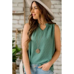 Micro Dot V-Neck Tank -Women's Clothing Store BB 4733 a2cf793d cde4 4e73 9b60 106e522f7a76