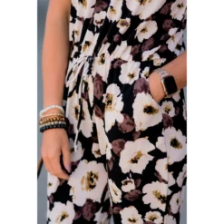 Black Floral Sleeveless Jumpsuit -Women's Clothing Store BB 4742 73f91dc3 266b 4b23 85f2 9e55737446f9