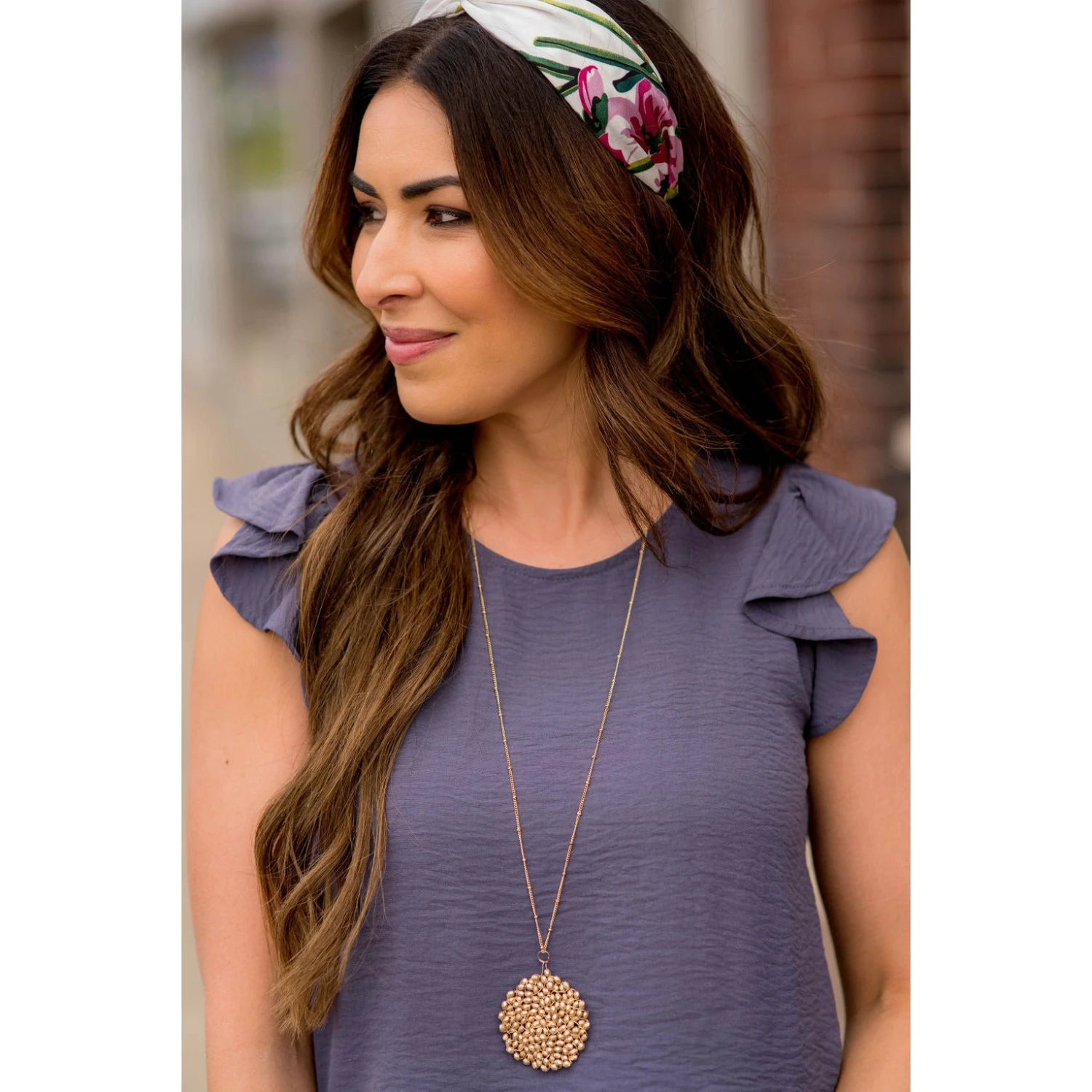 Classy Flutter Trim Blouse 6 Classy Flutter Trim Blouse - Image 6