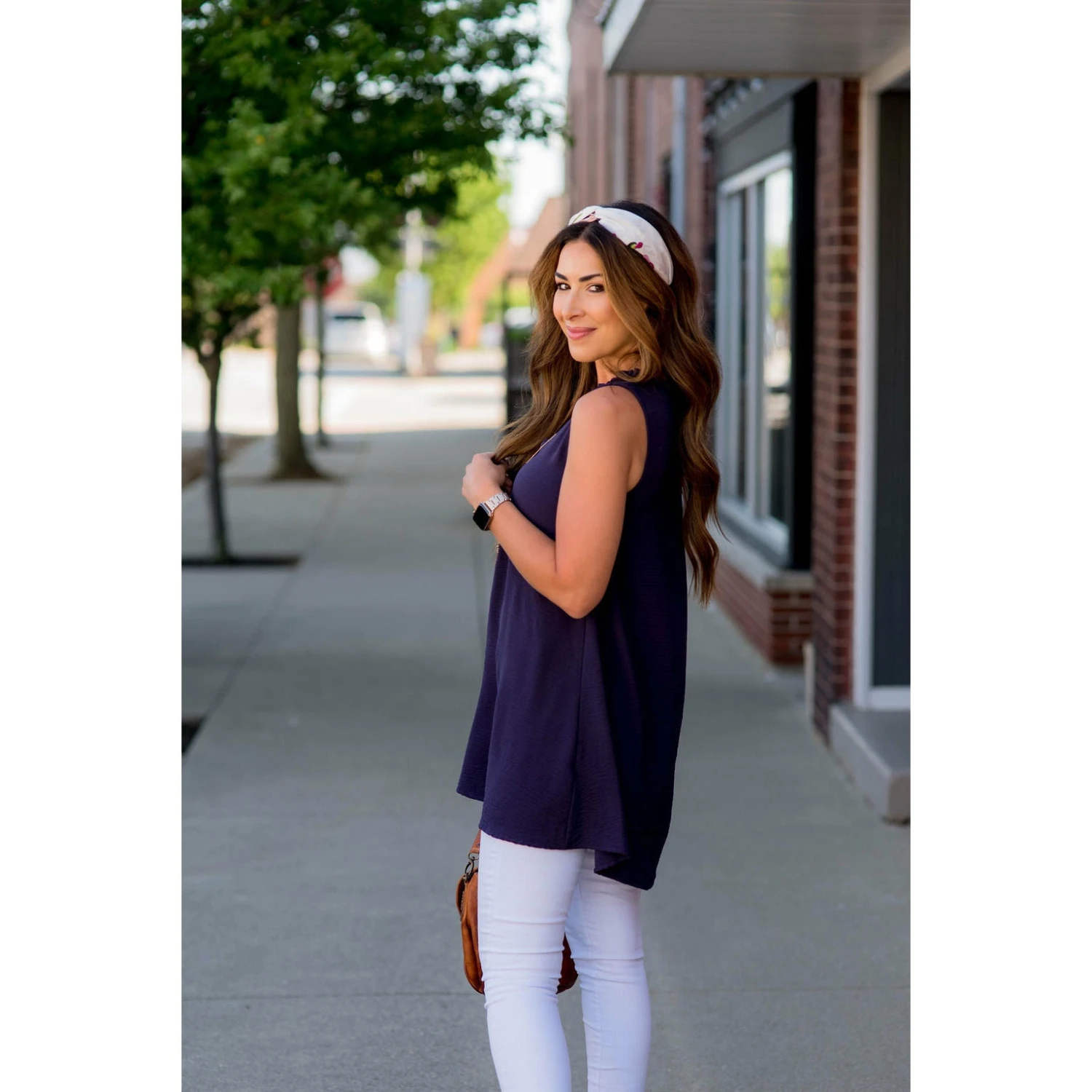 Ruffle V-Neck Tunic Tank 7 Ruffle V-Neck Tunic Tank - Image 7