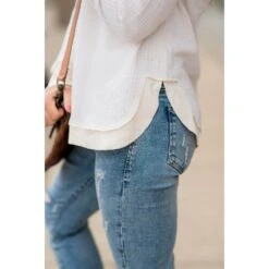 Mock Layered Button Thermal Sweatshirt 29 Mock Layered Button Thermal Sweatshirt -Women's Clothing Store BB 4796 9d5114e6 20ec 4e6c ac78 bd8f81115bc7