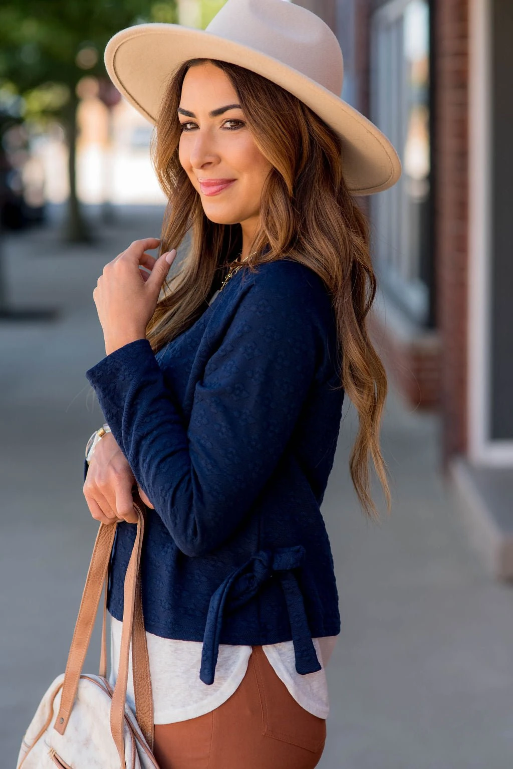 Textured Blouse Bottom Shirt 3 Textured Blouse Bottom Shirt - Image 3