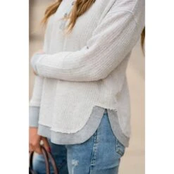 Mock Layered Button Thermal Sweatshirt 36 Mock Layered Button Thermal Sweatshirt -Women's Clothing Store BB 4812 69d83559 9bd8 4d7b 8952 8acf32078842