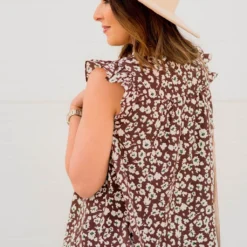 Scattered Blooms Ruche Accented Blouse 23 Scattered Blooms Ruche Accented Blouse -Women's Clothing Store BB 4821 16a1f5b1 83b0 49b9 ba49 917d229d0078 551806