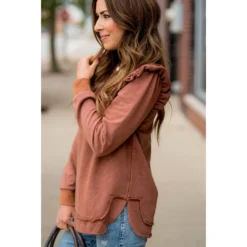 Posh Raw Ruffle Edged Crewneck 25 Posh Raw Ruffle Edged Crewneck -Women's Clothing Store BB 4823 ab5ae108 81f8 4c71 b415 f0957f64bca6