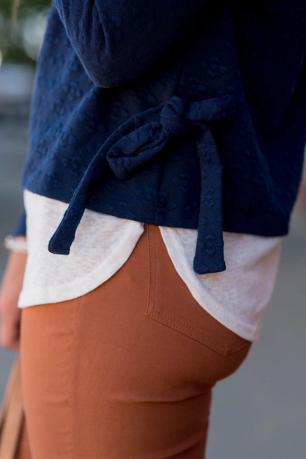 Textured Blouse Bottom Shirt 4 Textured Blouse Bottom Shirt - Image 4