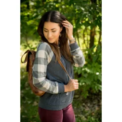 Buffalo Plaid Baseball Hoodie