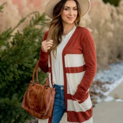 Lightweight Assorted Stripe Tunic Cardigan -Women's Clothing Store BB 4837 7f856f9f 9a39 4c69 9186 0518b3240bfd 509545