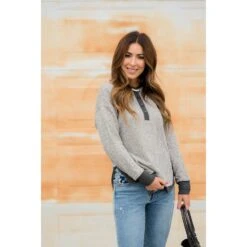 Mock Layered Button Thermal Sweatshirt 38 Mock Layered Button Thermal Sweatshirt -Women's Clothing Store BB 4838 e968c72b 9614 4b9f 94d2 1ddffaf0aff9