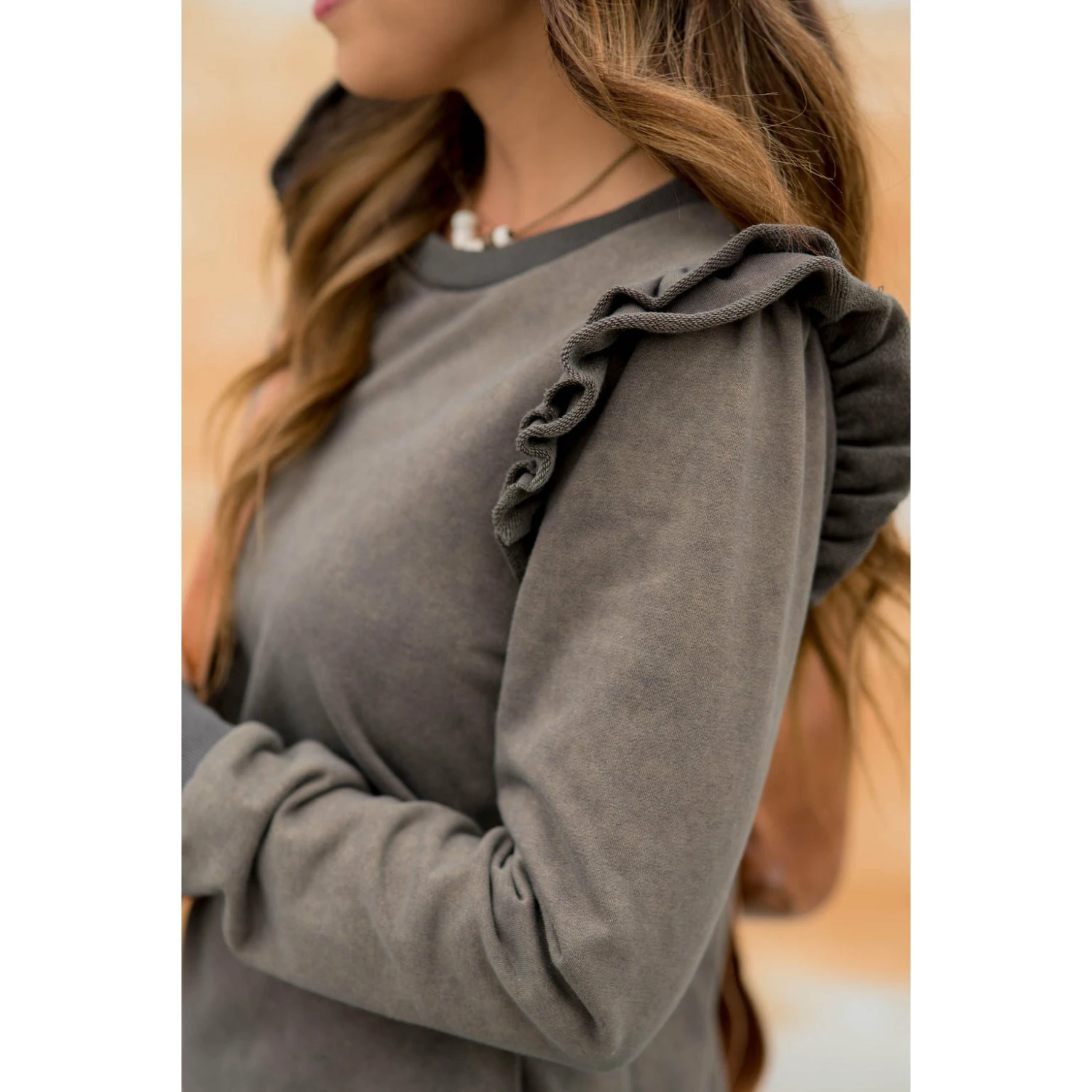 Posh Raw Ruffle Edged Crewneck 20 Posh Raw Ruffle Edged Crewneck - Image 20