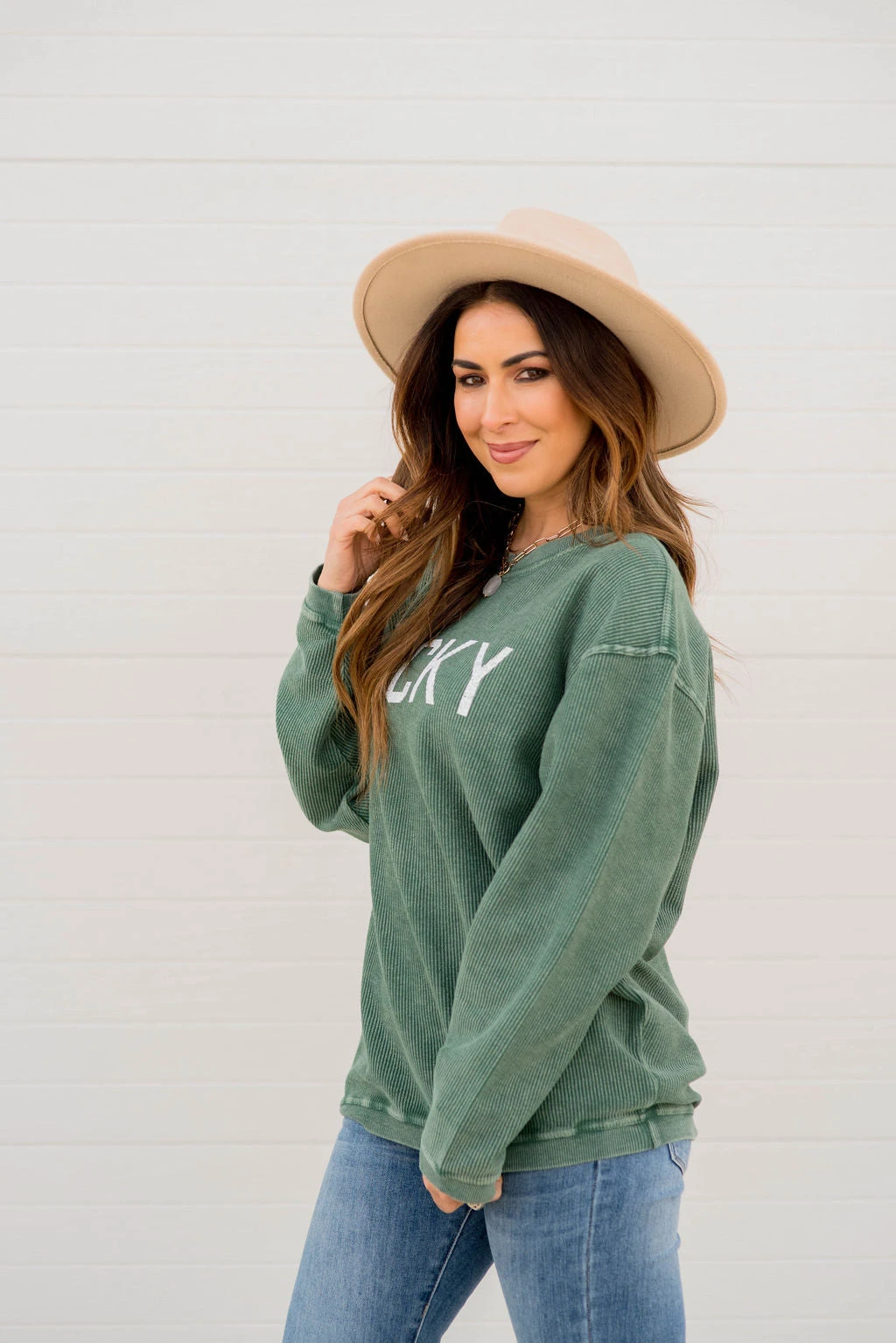 Lucky Ribbed Graphic Crewneck 3 Lucky Ribbed Graphic Crewneck - Image 3