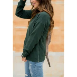 Essential Side Zip Crewneck -Women's Clothing Store BB 4881 f5b24225 bce9 4c2a a821 70354ff34dbf