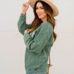 Lucky Ribbed Graphic Crewneck 12 Lucky Ribbed Graphic Crewneck -Women's Clothing Store BB 4883 9c7bb983 8f84 4f18 bbf2 6a40ab60c135