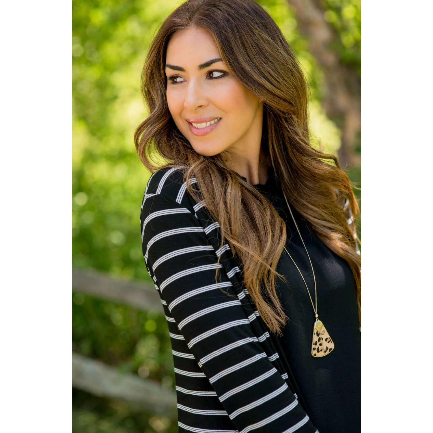 Triple Striped Pocket Tunic Cardigan 6 Triple Striped Pocket Tunic Cardigan - Image 6