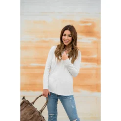 Raw Seamed Basic V-Neck Tee -Women's Clothing Store BB 4888 8a6a067b de70 437c a571 12411adf4f92