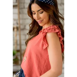 Dressy Ruffle Trim Tank 36 Dressy Ruffle Trim Tank -Women's Clothing Store BB 4910 f2d7cd1b bad8 4ffc 95cb 859f18fb277a