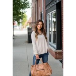 Detailed Popover Sweater -Women's Clothing Store BB 4921