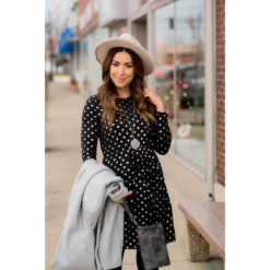 Metallic Dot Dress -Women's Clothing Store BB 4929 b588a322 66ee 4fb5 ba7b a936b83e0d1d