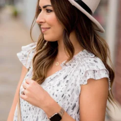 Extravagantly Marbled Watercolor Flutter Blouse -Women's Clothing Store BB 4930 d3d64228 3ec5 459b a2aa 5b869da04b01 786120