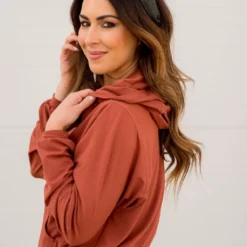 Quarter Zip Cinched Bottom Hoodie -Women's Clothing Store BB 4936 3d205a8e 3c88 4346 a7f8 be3ccdc7e6d6 950788